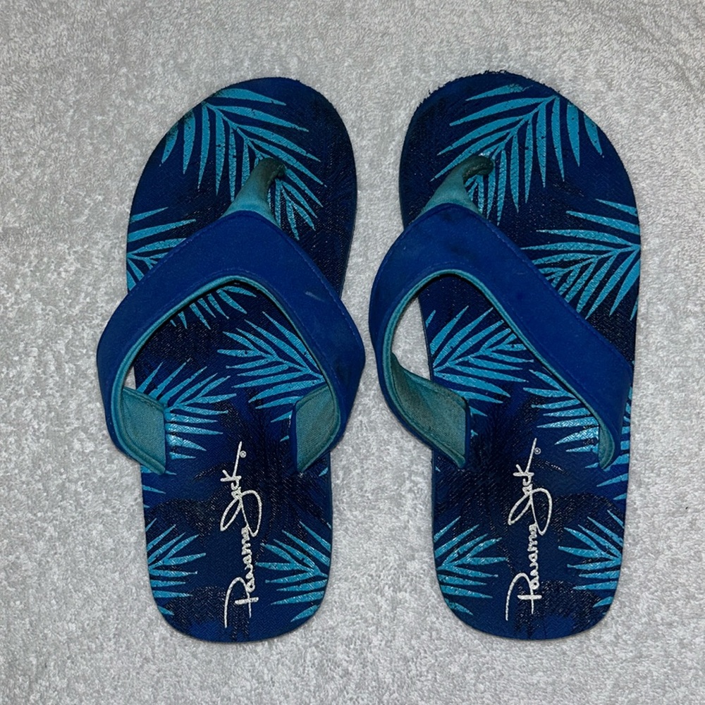 Panama Jack Boys Blue Flip Flops Size 2